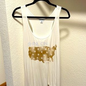 Old navy shine on racer back tank top